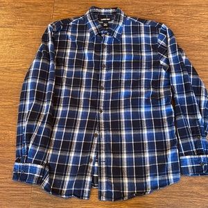 Mens Lands End Flannel shirt Large